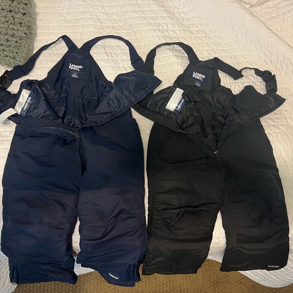 Lands' End Other - Lands' End Kids Waterproof Insulated Iron Knee Snow Bibs- Black and Navy